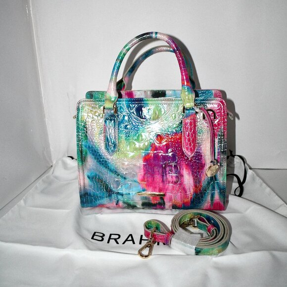 Brahmin Impression Melbourne Cami Satchel Bag in Impression #V56176001345 NWT - Picture 1 of 9